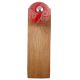 Red Calla Lily Brown Etched Ceramic Door Stopper